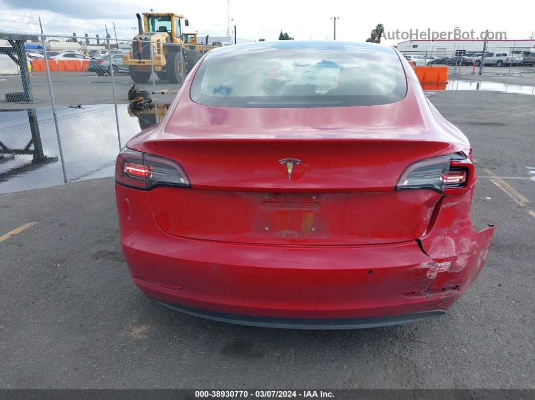 2018 Tesla Model 3 Long Range/mid Range Красный vin: 5YJ3E1EA8JF035796