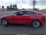 2018 Tesla Model 3 Long Range/mid Range Red vin: 5YJ3E1EA8JF035796