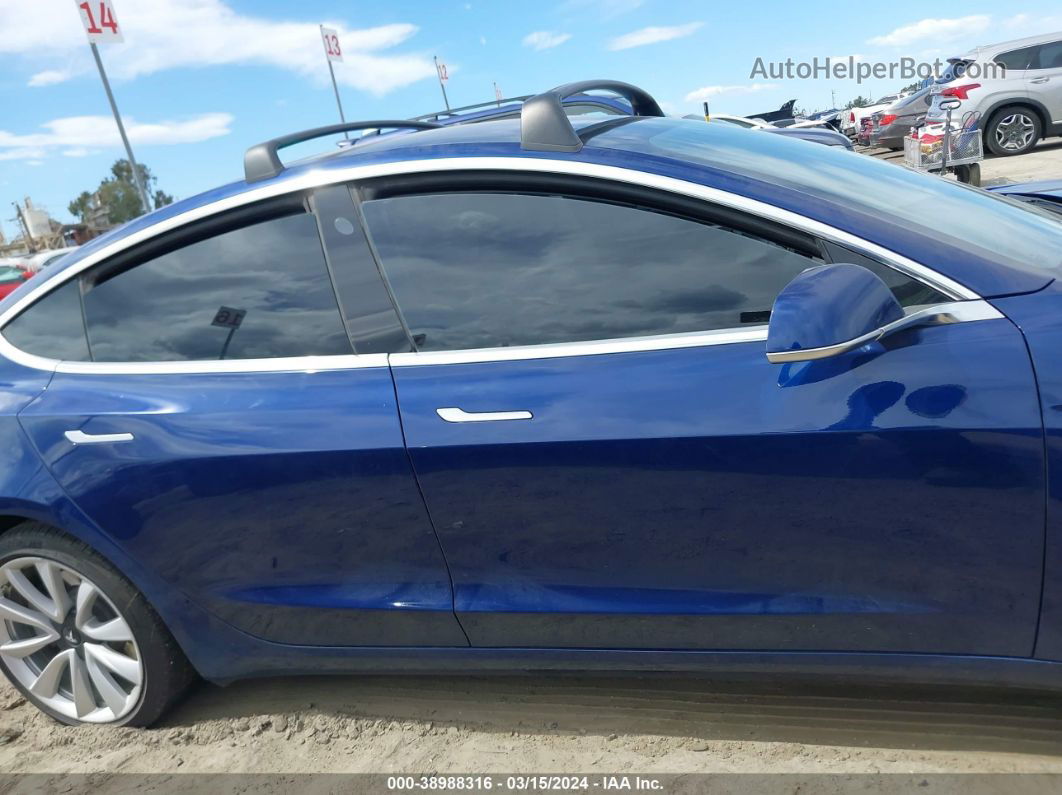 2018 Tesla Model 3 Long Range/mid Range Синий vin: 5YJ3E1EA8JF035863