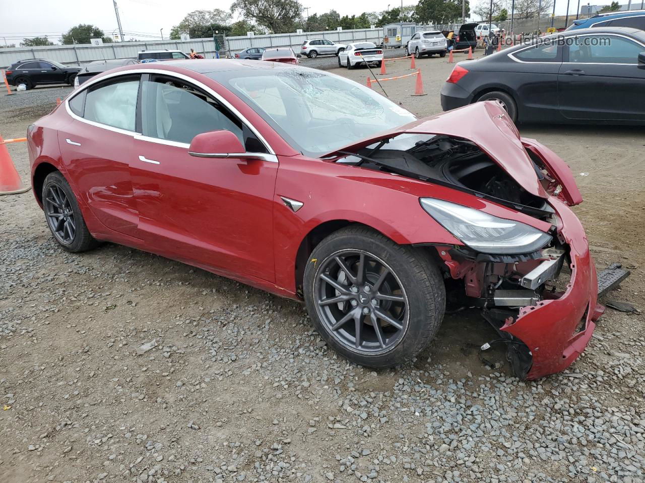 2018 Tesla Model 3  Red vin: 5YJ3E1EA8JF041372