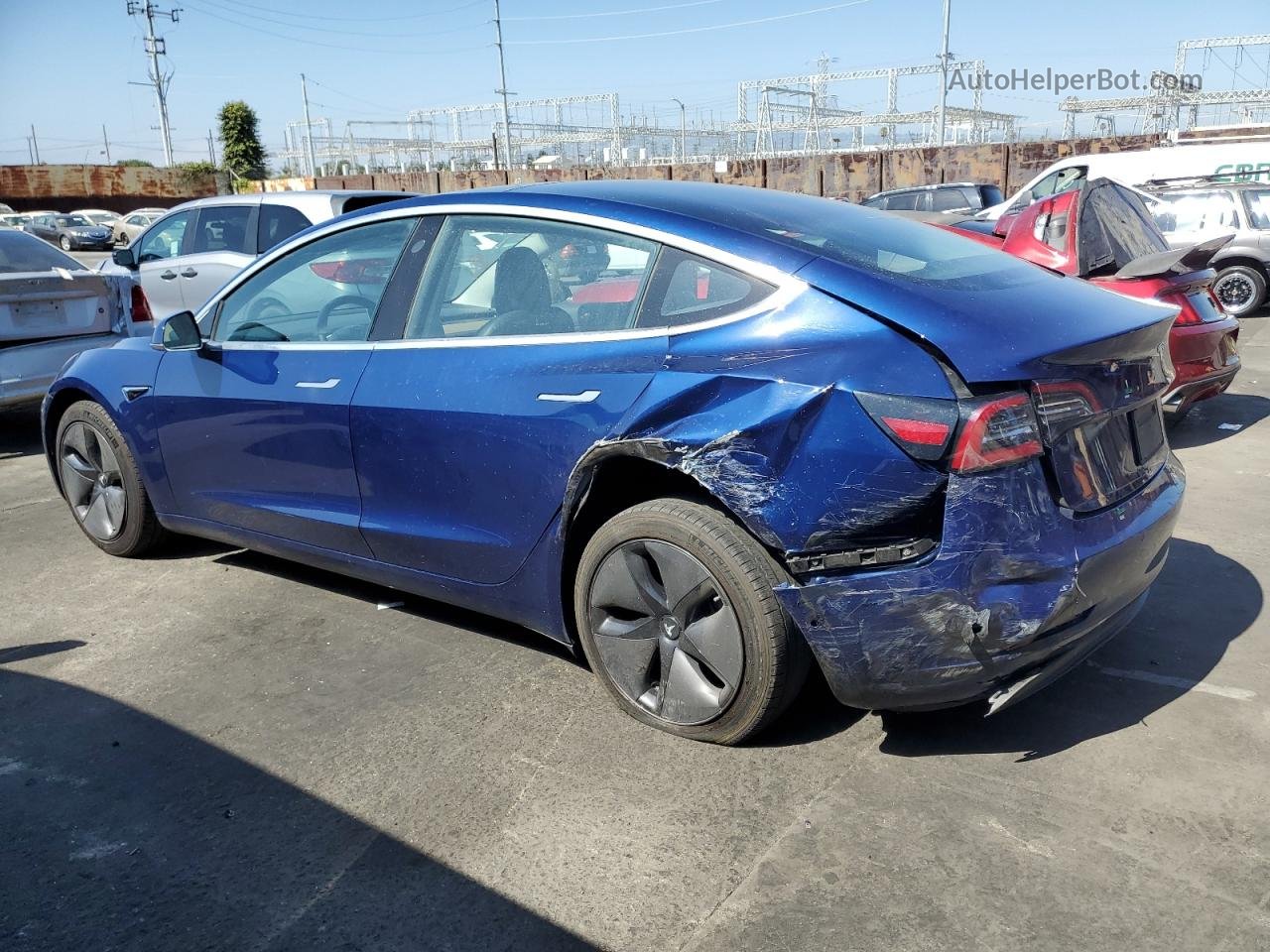 2018 Tesla Model 3  Blue vin: 5YJ3E1EA8JF102400
