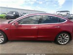 2018 Tesla Model 3 Range Battery Red vin: 5YJ3E1EA8JF102753