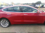 2018 Tesla Model 3 Range Battery Red vin: 5YJ3E1EA8JF102753