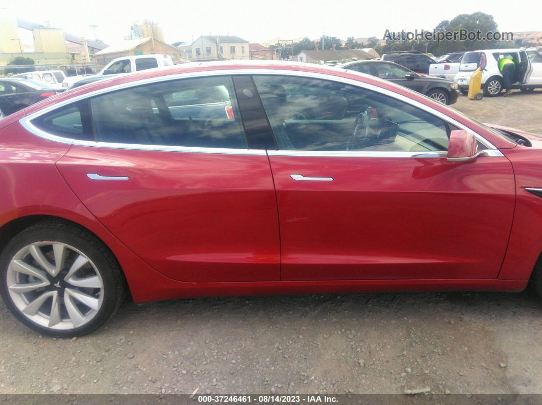 2018 Tesla Model 3 Range Battery Red vin: 5YJ3E1EA8JF102753