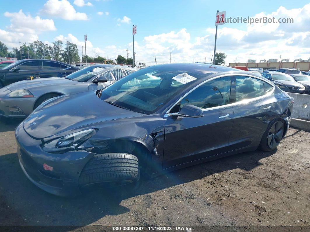 2018 Tesla Model 3 Long Range/mid Range Gray vin: 5YJ3E1EA8JF123666