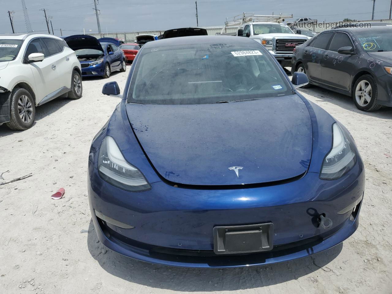 2018 Tesla Model 3  Blue vin: 5YJ3E1EA8JF160345