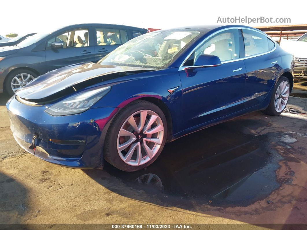 2018 Tesla Model 3 Range Battery Синий vin: 5YJ3E1EA8JF178229