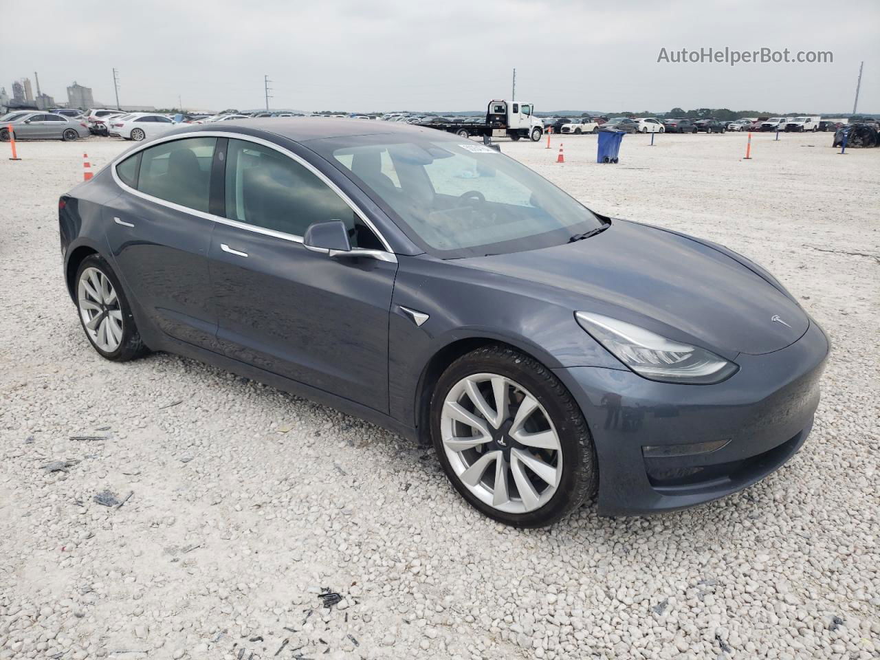 2019 Tesla Model 3  Gray vin: 5YJ3E1EA8KF300864