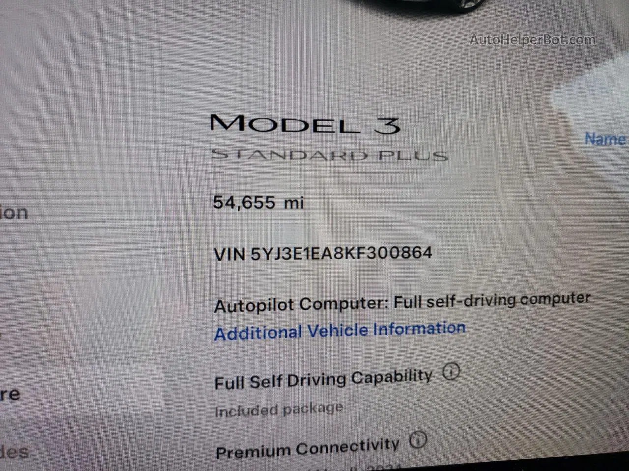 2019 Tesla Model 3  Gray vin: 5YJ3E1EA8KF300864