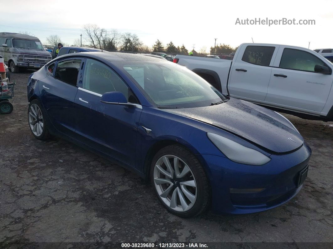 2019 Tesla Model 3 Long Range/mid Range/standard Range/standard Range Plus Blue vin: 5YJ3E1EA8KF311525