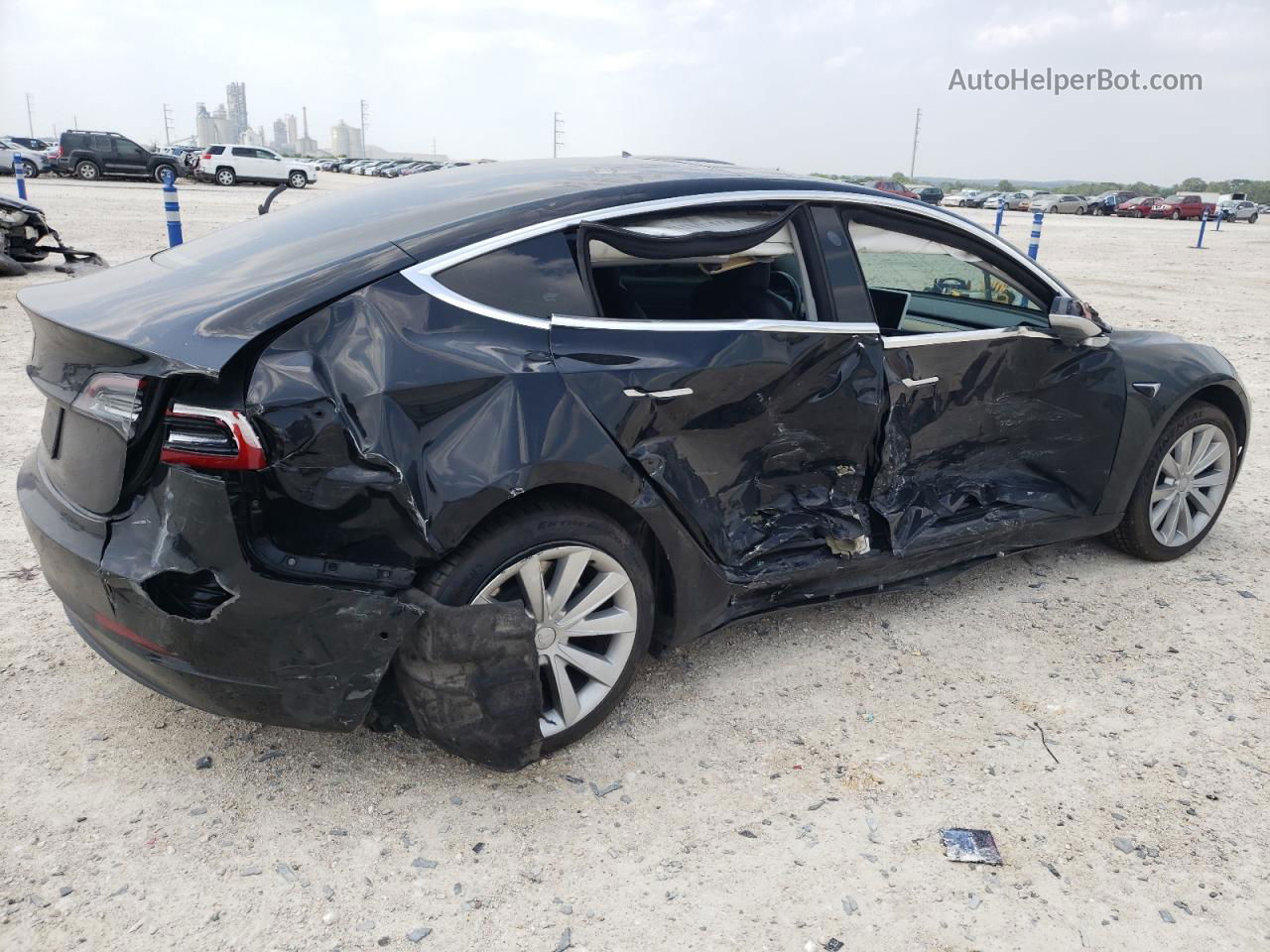 2019 Tesla Model 3  Black vin: 5YJ3E1EA8KF406375