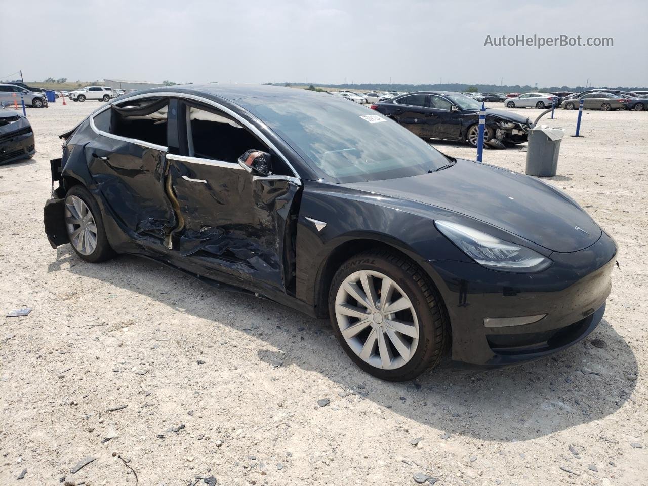 2019 Tesla Model 3  Black vin: 5YJ3E1EA8KF406375