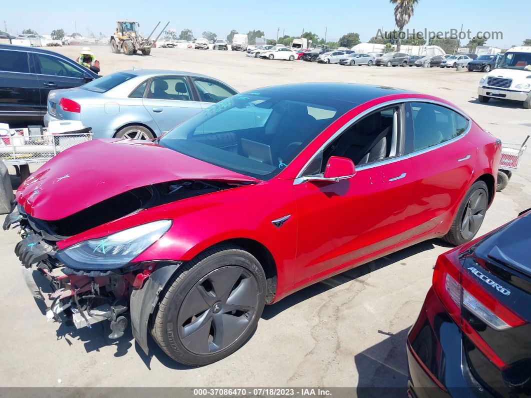 2019 Tesla Model 3 Range Red vin: 5YJ3E1EA8KF411625