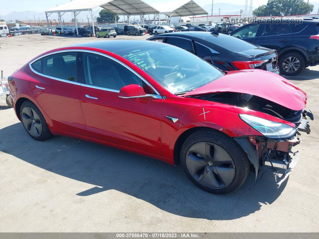 2019 Tesla Model 3 Range Red vin: 5YJ3E1EA8KF411625