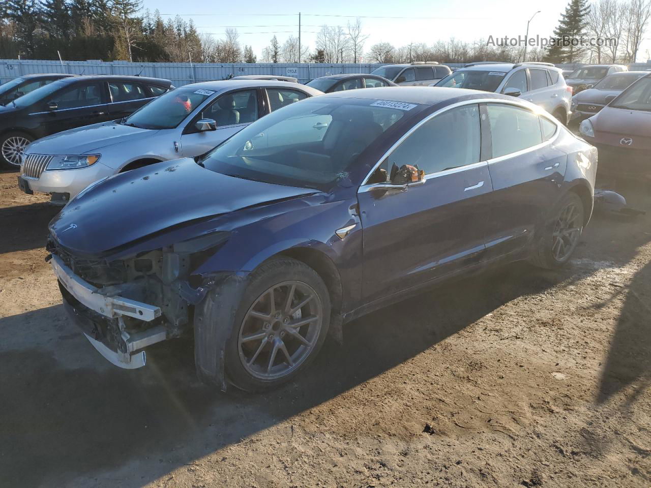 2019 Tesla Model 3  Blue vin: 5YJ3E1EA8KF426321