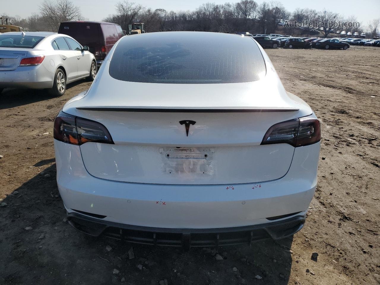 2019 Tesla Model 3  White vin: 5YJ3E1EA8KF483456
