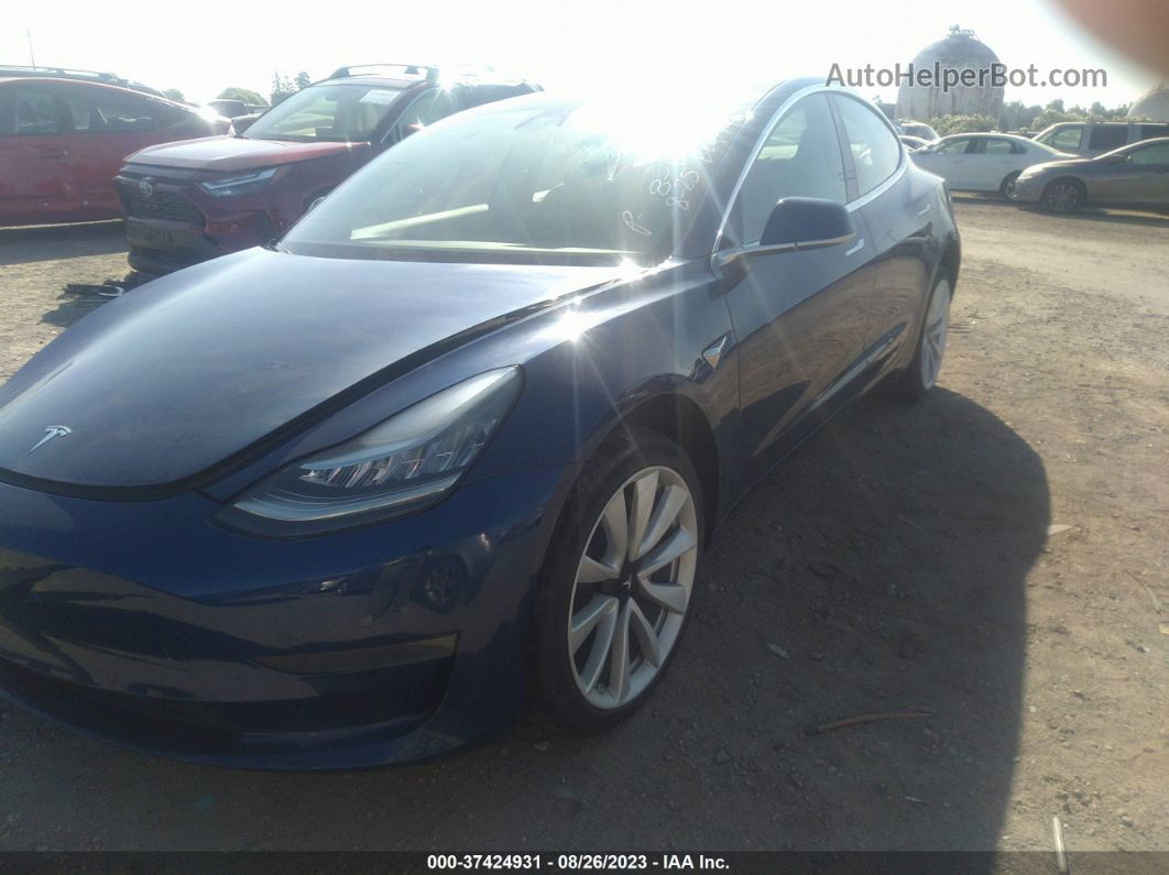 2019 Tesla Model 3 Range Синий vin: 5YJ3E1EA8KF495378