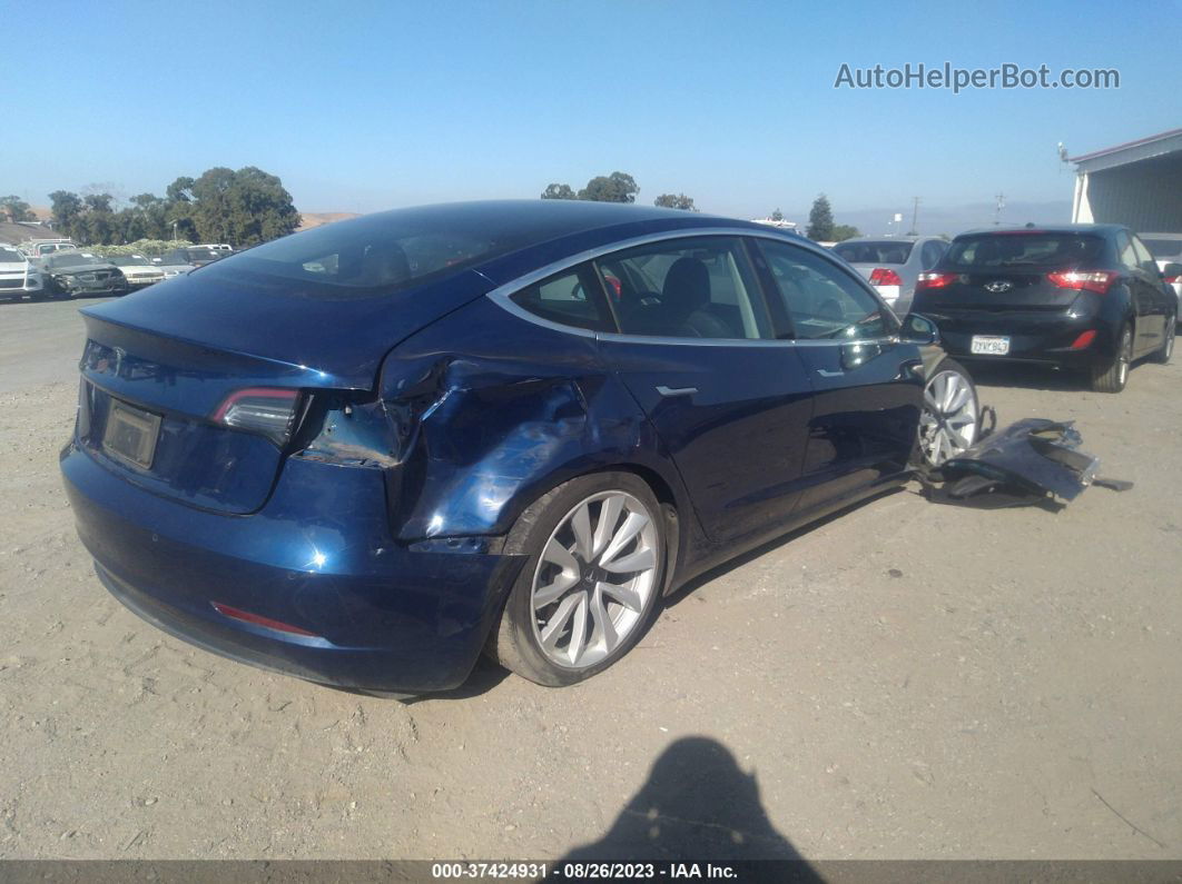 2019 Tesla Model 3 Range Синий vin: 5YJ3E1EA8KF495378