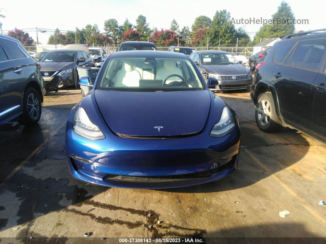 2020 Tesla Model 3 Standard Range Blue vin: 5YJ3E1EA8LF598902