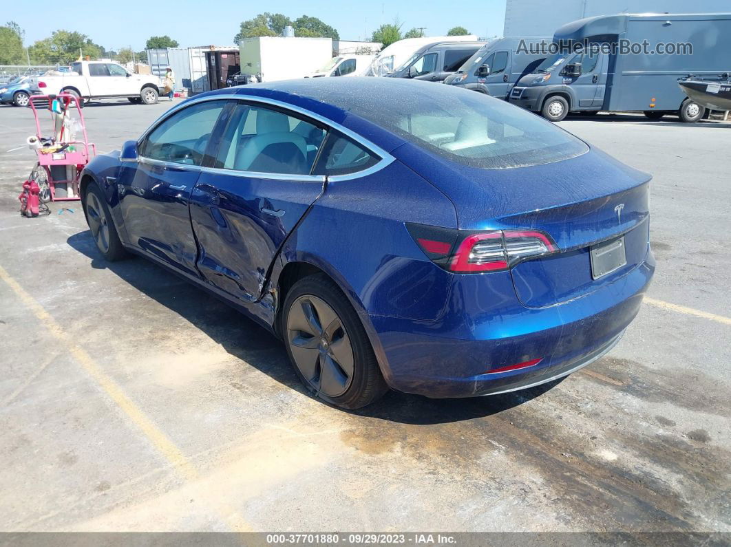 2020 Tesla Model 3 Standard Range Blue vin: 5YJ3E1EA8LF598902