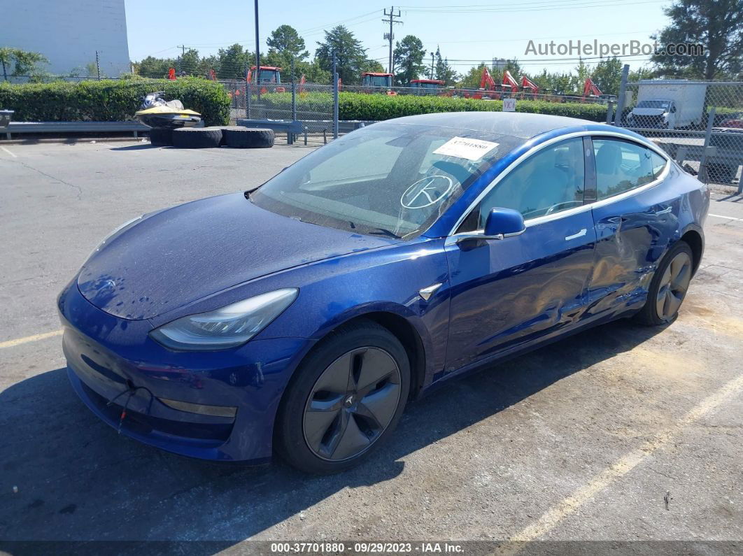 2020 Tesla Model 3 Standard Range Синий vin: 5YJ3E1EA8LF598902