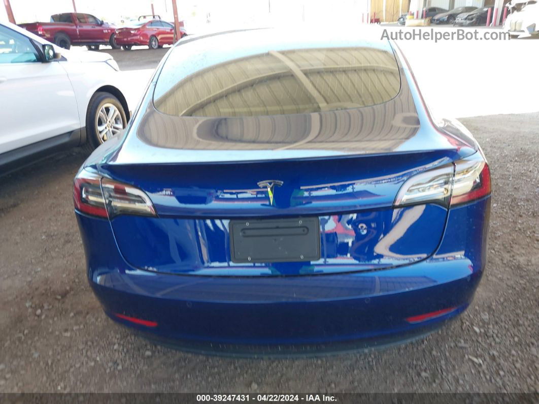 2020 Tesla Model 3 Standard Range Plus Rear-wheel Drive/standard Range Rear-wheel Drive Blue vin: 5YJ3E1EA8LF611776