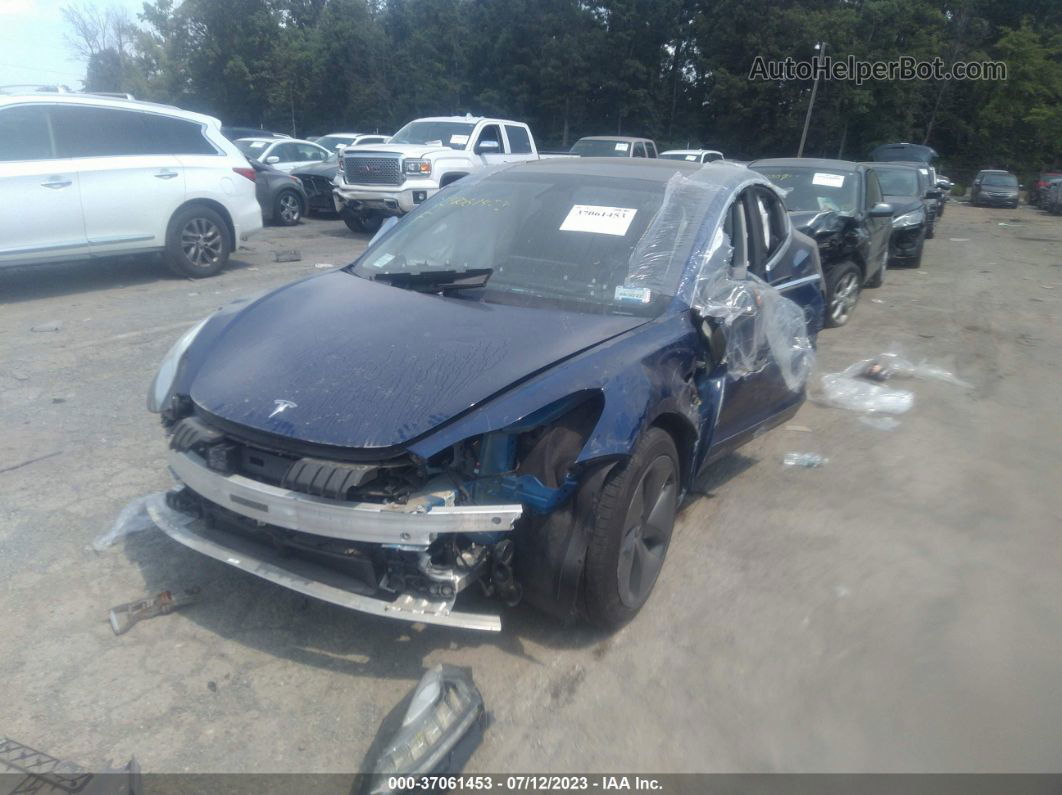 2020 Tesla Model 3 Standard Range Blue vin: 5YJ3E1EA8LF659584