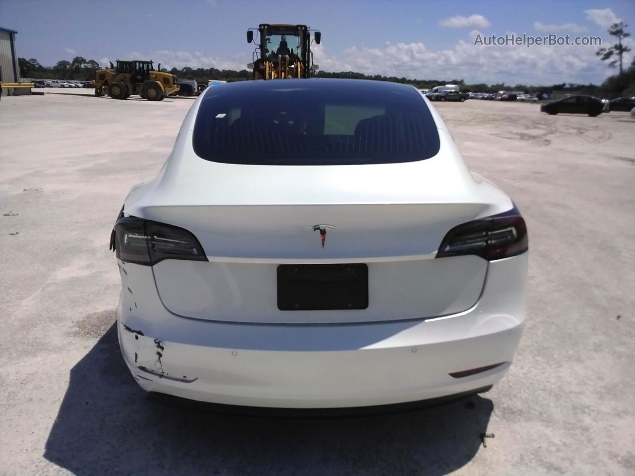 2020 Tesla Model 3  White vin: 5YJ3E1EA8LF659858