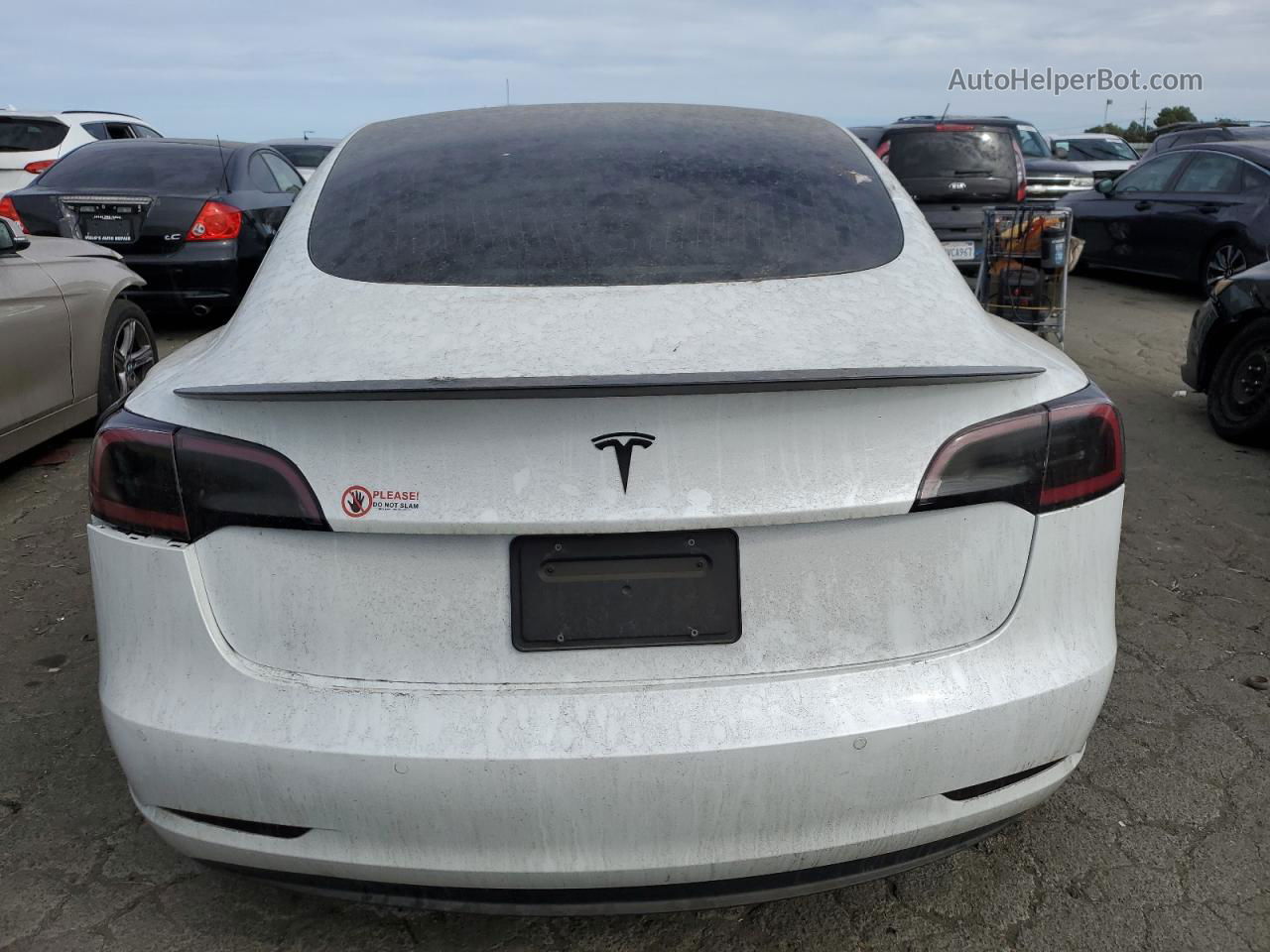 2020 Tesla Model 3  White vin: 5YJ3E1EA8LF708976