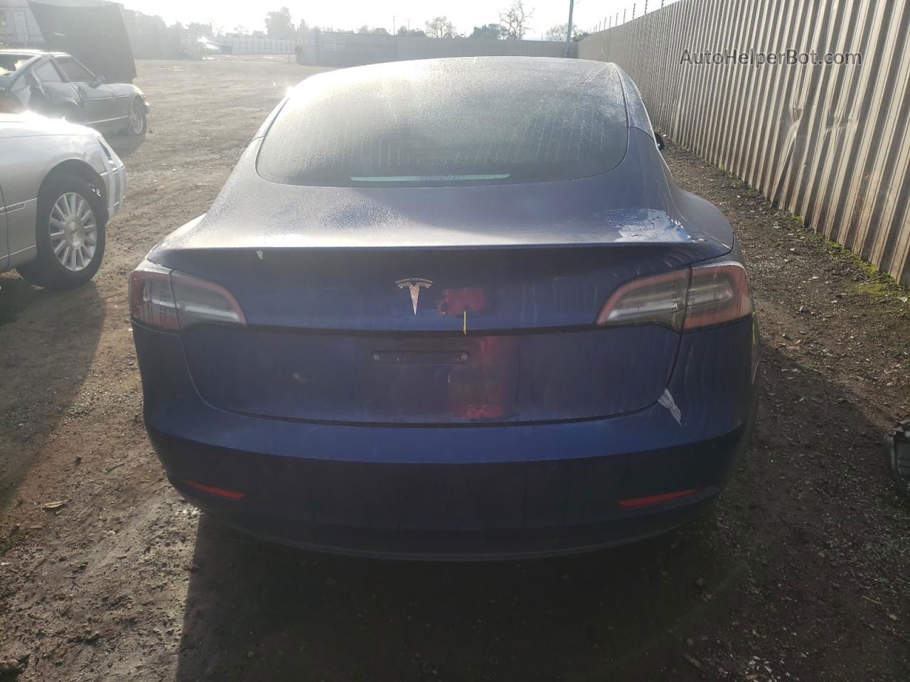 2020 Tesla Model 3  Синий vin: 5YJ3E1EA8LF739757