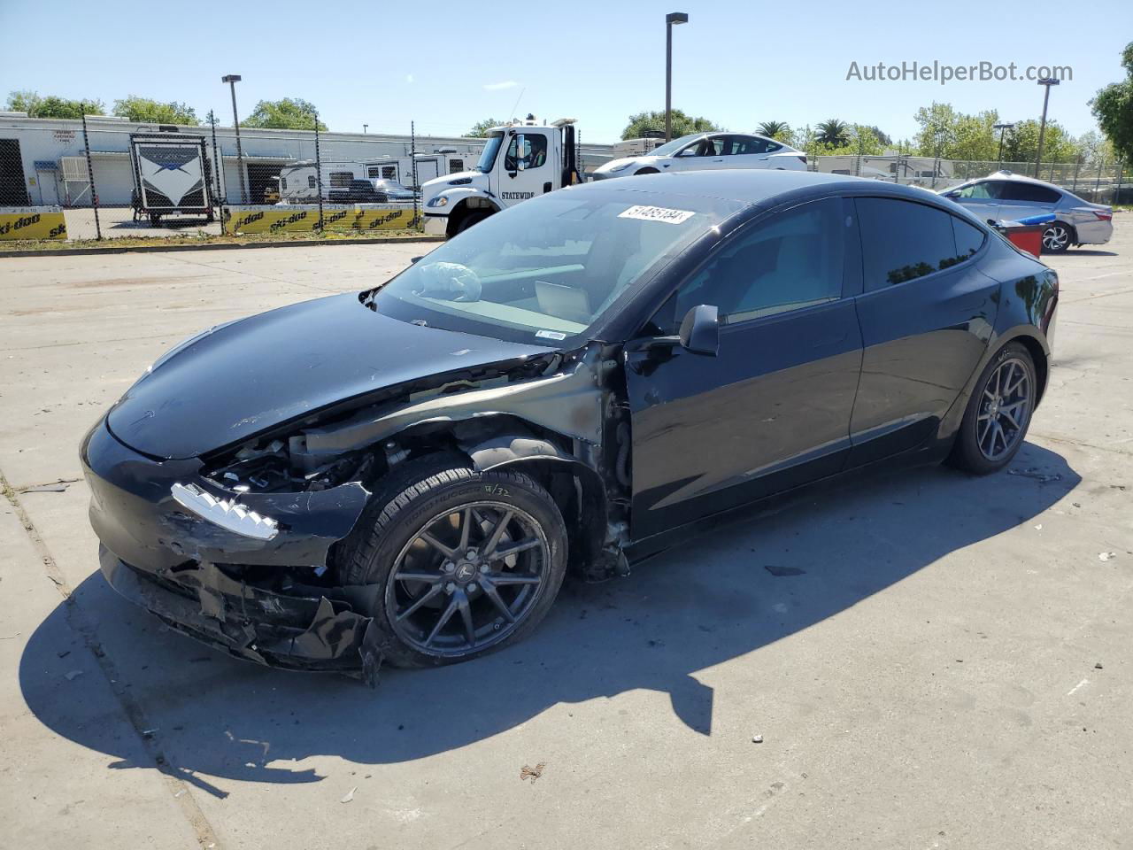 2020 Tesla Model 3  Black vin: 5YJ3E1EA8LF746031