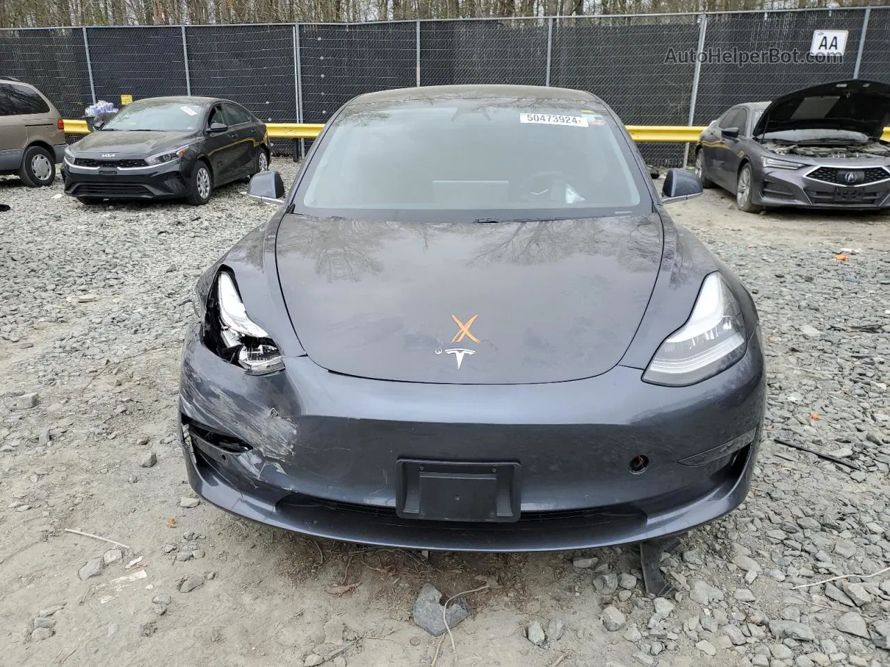 2020 Tesla Model 3  Gray vin: 5YJ3E1EA8LF784911