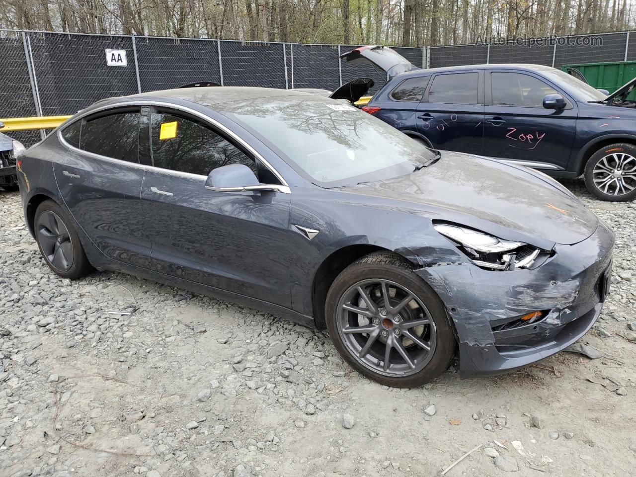 2020 Tesla Model 3  Серый vin: 5YJ3E1EA8LF784911