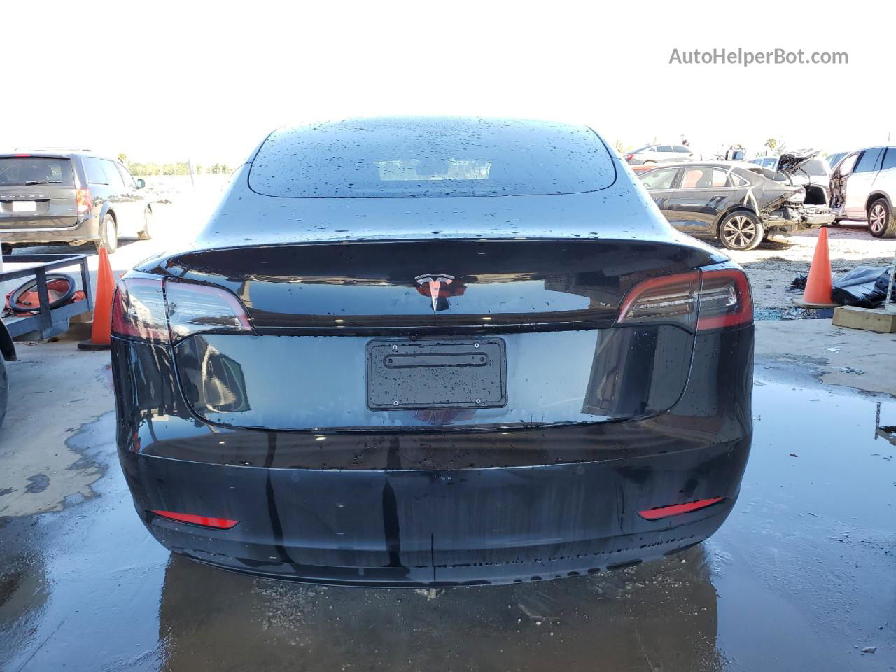 2020 Tesla Model 3  Black vin: 5YJ3E1EA8LF797416