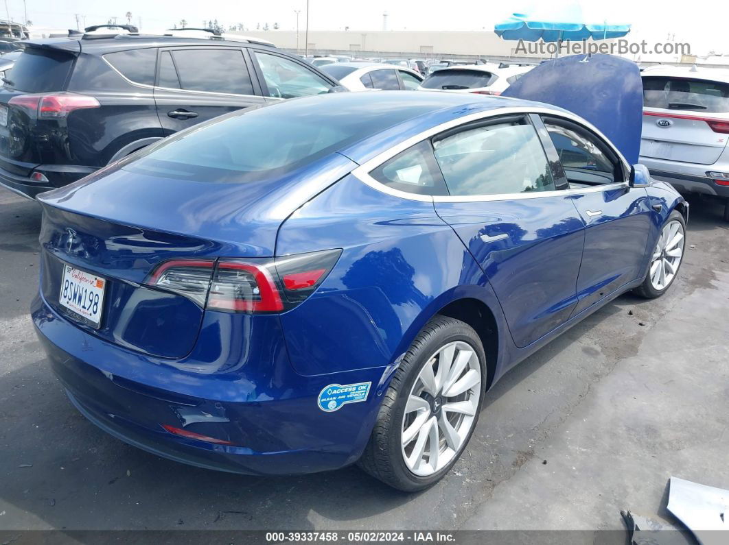 2020 Tesla Model 3 Standard Range Plus Rear-wheel Drive/standard Range Rear-wheel Drive Blue vin: 5YJ3E1EA8LF802338