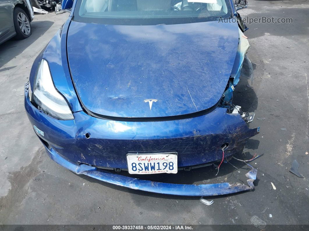 2020 Tesla Model 3 Standard Range Plus Rear-wheel Drive/standard Range Rear-wheel Drive Blue vin: 5YJ3E1EA8LF802338