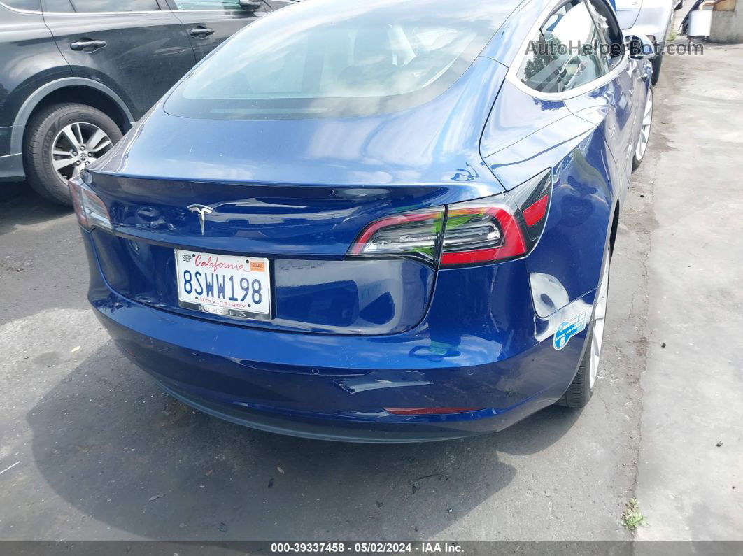 2020 Tesla Model 3 Standard Range Plus Rear-wheel Drive/standard Range Rear-wheel Drive Синий vin: 5YJ3E1EA8LF802338