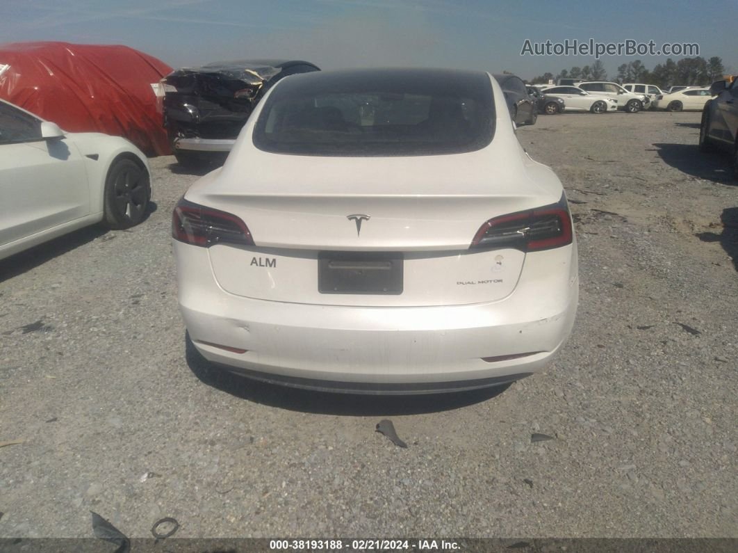 2021 Tesla Model 3 Standard Range Plus Rear-wheel Drive White vin: 5YJ3E1EA8MF014726