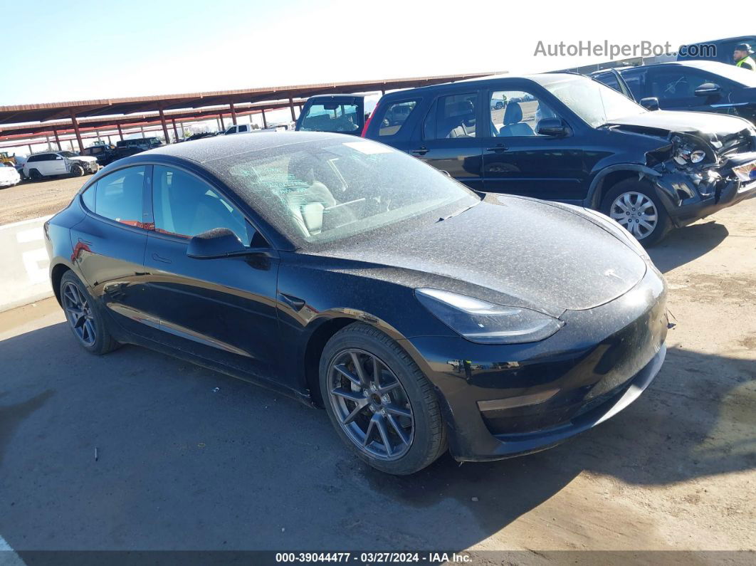 2021 Tesla Model 3 Standard Range Plus Rear-wheel Drive Черный vin: 5YJ3E1EA8MF027265