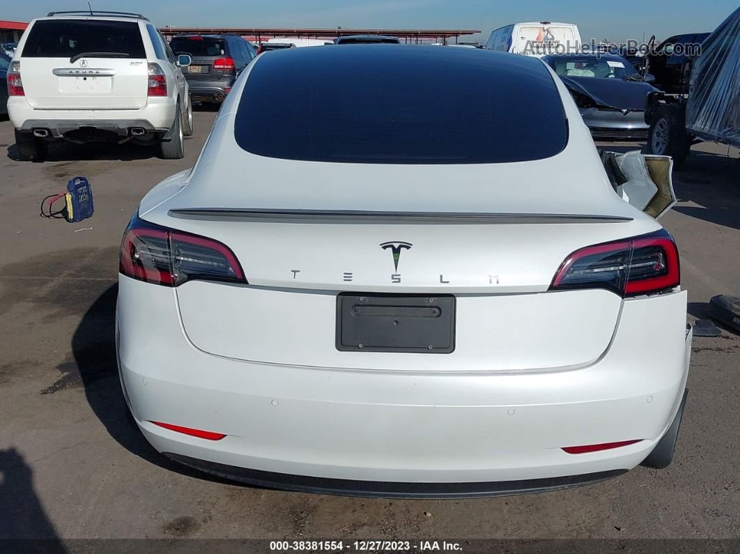 2021 Tesla Model 3 Standard Range Plus Rear-wheel Drive Белый vin: 5YJ3E1EA8MF047774