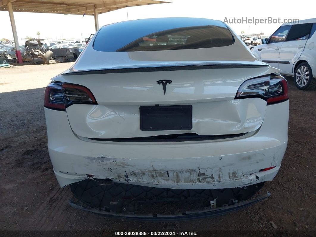 2021 Tesla Model 3 Standard Range Plus Rear-wheel Drive Белый vin: 5YJ3E1EA8MF051663