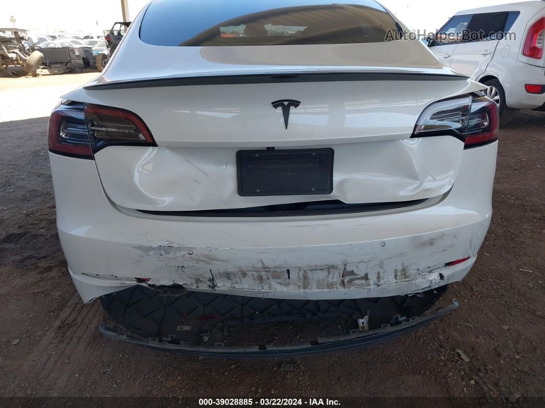 2021 Tesla Model 3 Standard Range Plus Rear-wheel Drive Белый vin: 5YJ3E1EA8MF051663