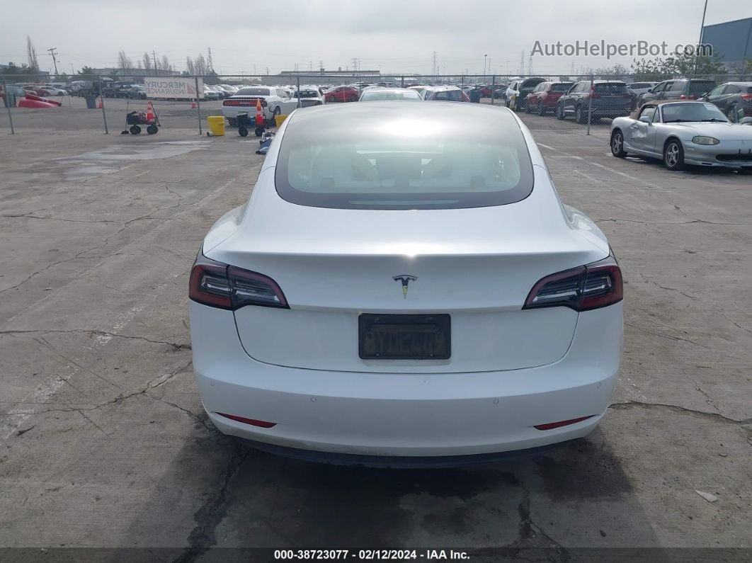 2021 Tesla Model 3 Standard Range Plus Rear-wheel Drive Белый vin: 5YJ3E1EA8MF060802