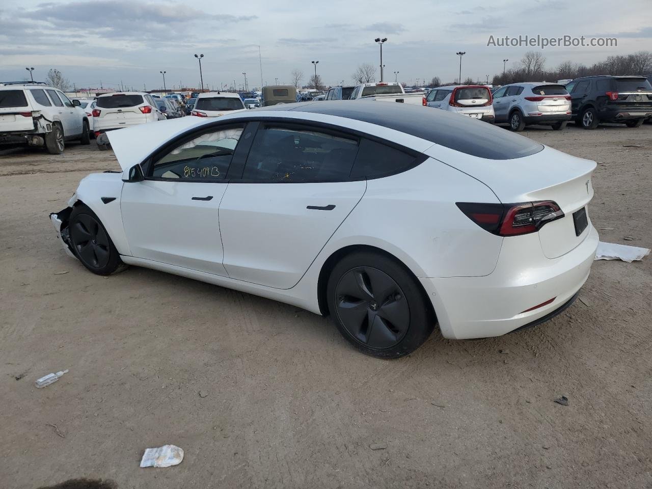 2021 Tesla Model 3  White vin: 5YJ3E1EA8MF063070