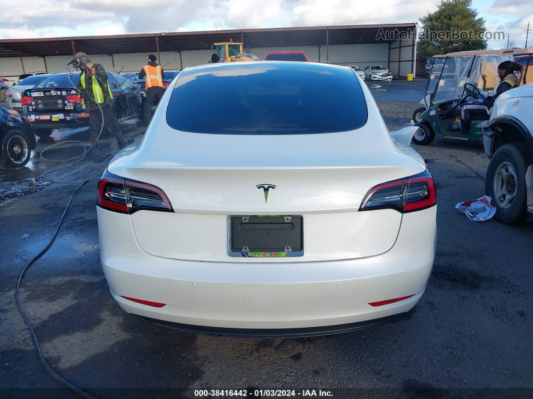 2021 Tesla Model 3 Standard Range Plus Rear-wheel Drive White vin: 5YJ3E1EA8MF065935