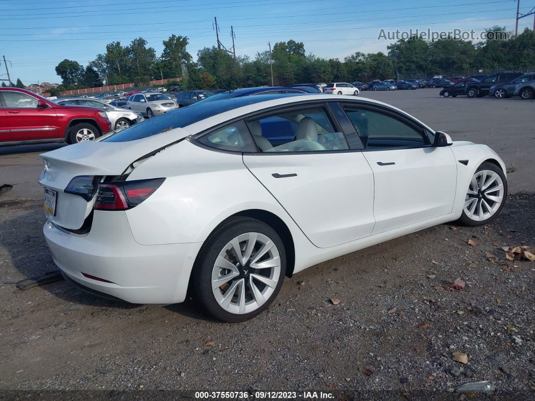 2021 Tesla Model 3 Standard Range Plus White vin: 5YJ3E1EA8MF081939