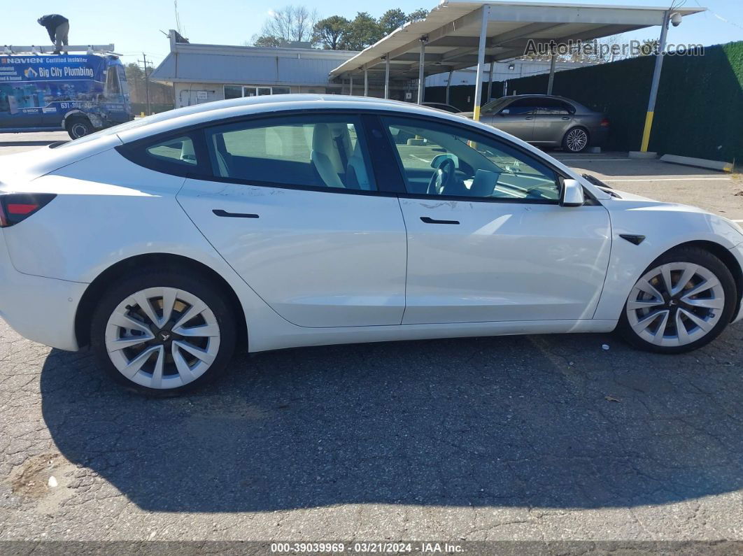 2021 Tesla Model 3 Standard Range Plus Rear-wheel Drive White vin: 5YJ3E1EA8MF081939