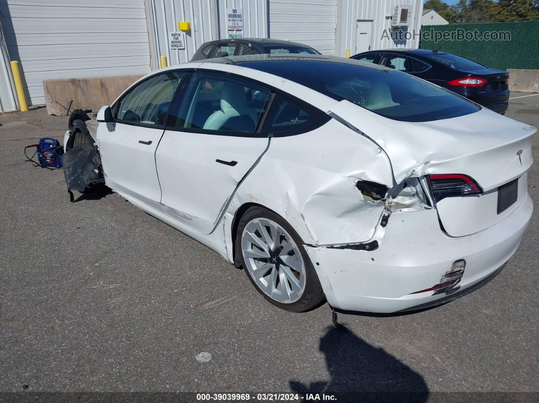 2021 Tesla Model 3 Standard Range Plus Rear-wheel Drive White vin: 5YJ3E1EA8MF081939