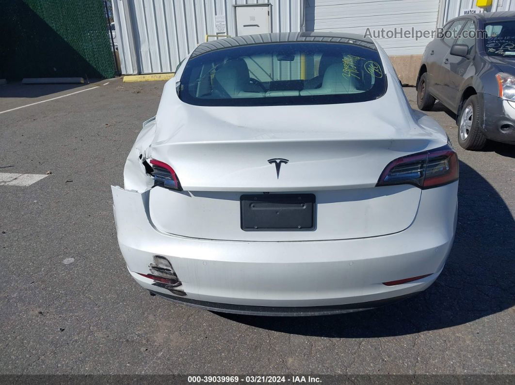 2021 Tesla Model 3 Standard Range Plus Rear-wheel Drive White vin: 5YJ3E1EA8MF081939