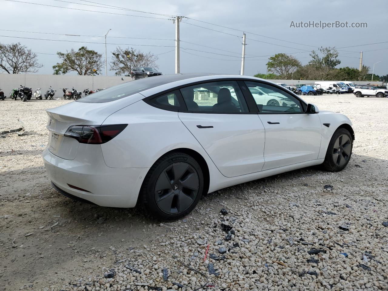 2021 Tesla Model 3  White vin: 5YJ3E1EA8MF082315